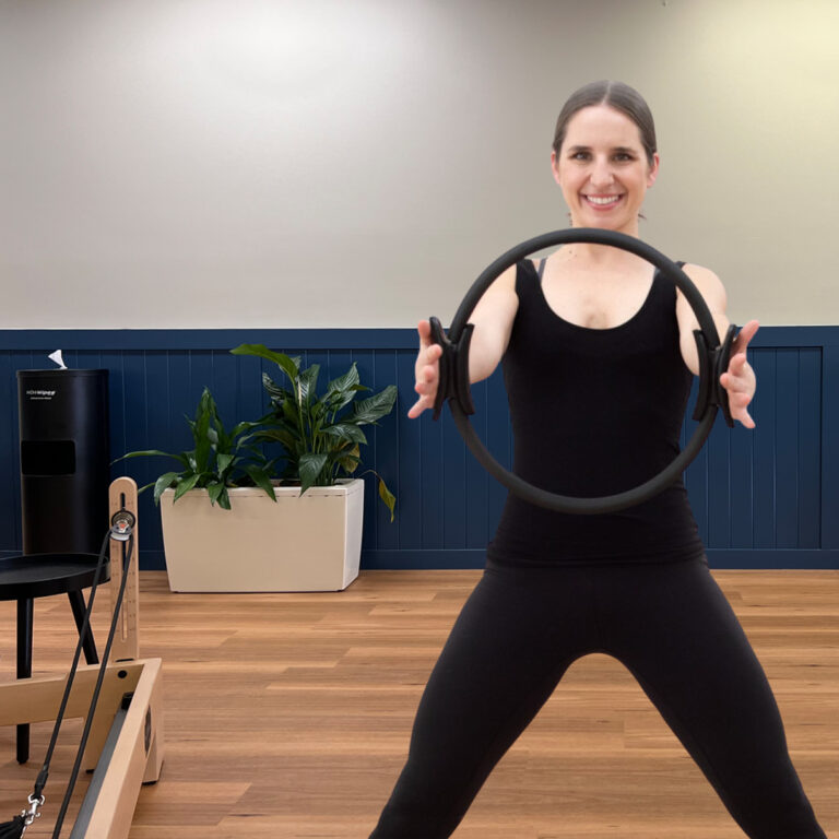 Bella, classical Pilates instructor